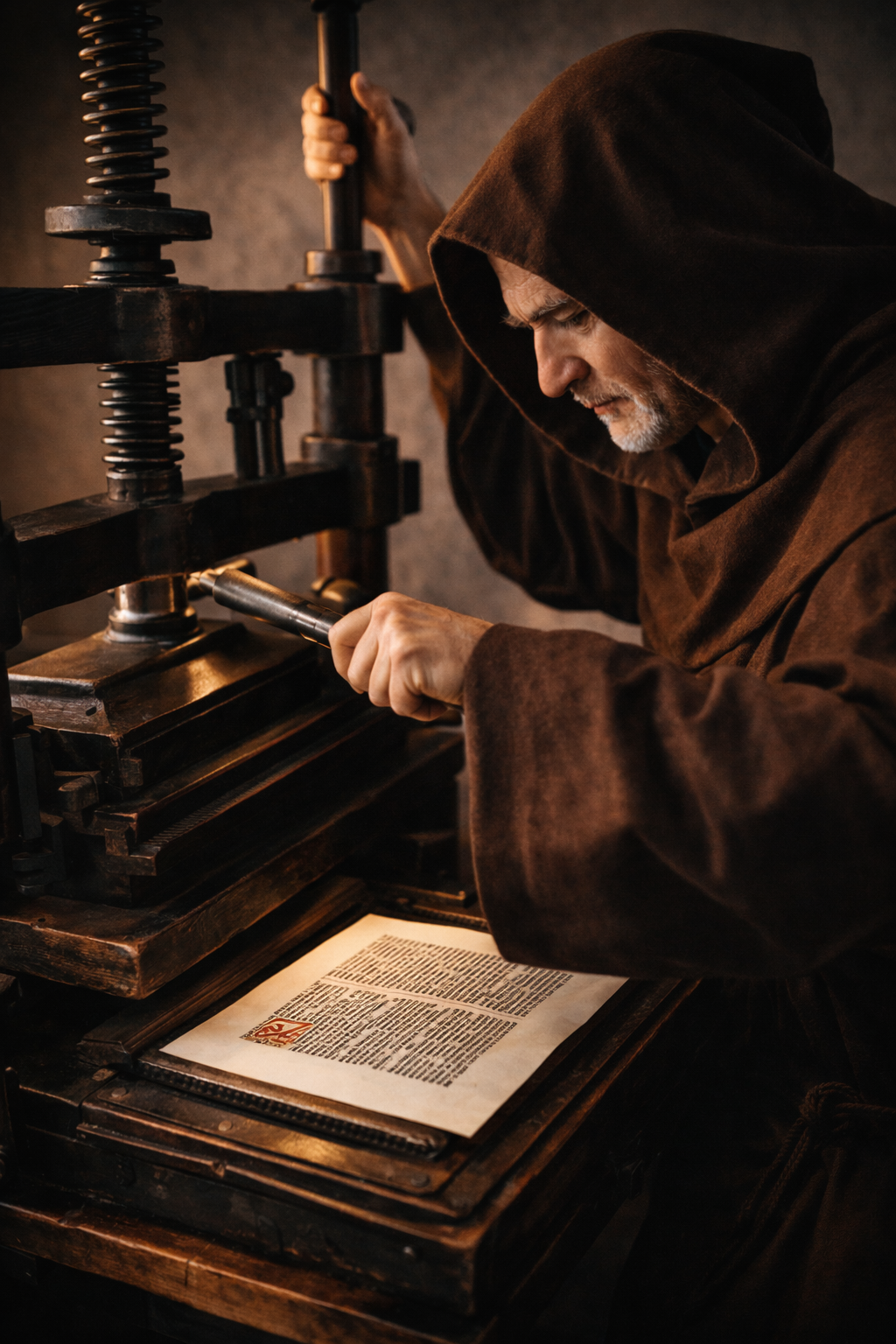 Historický knihtisk – ruční lis