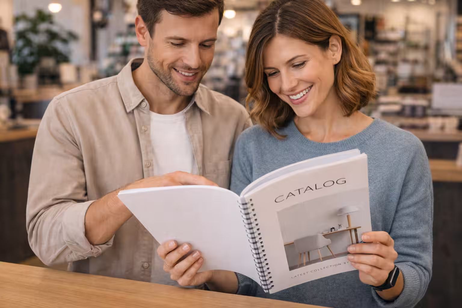 Tisk letáků parciálni UV lak ukázka